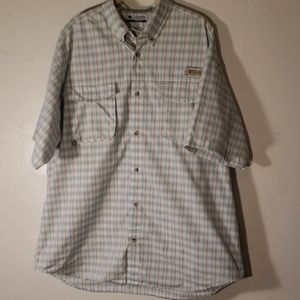 Colombia LG plaid short sleeve  UPF30 Shirt b37